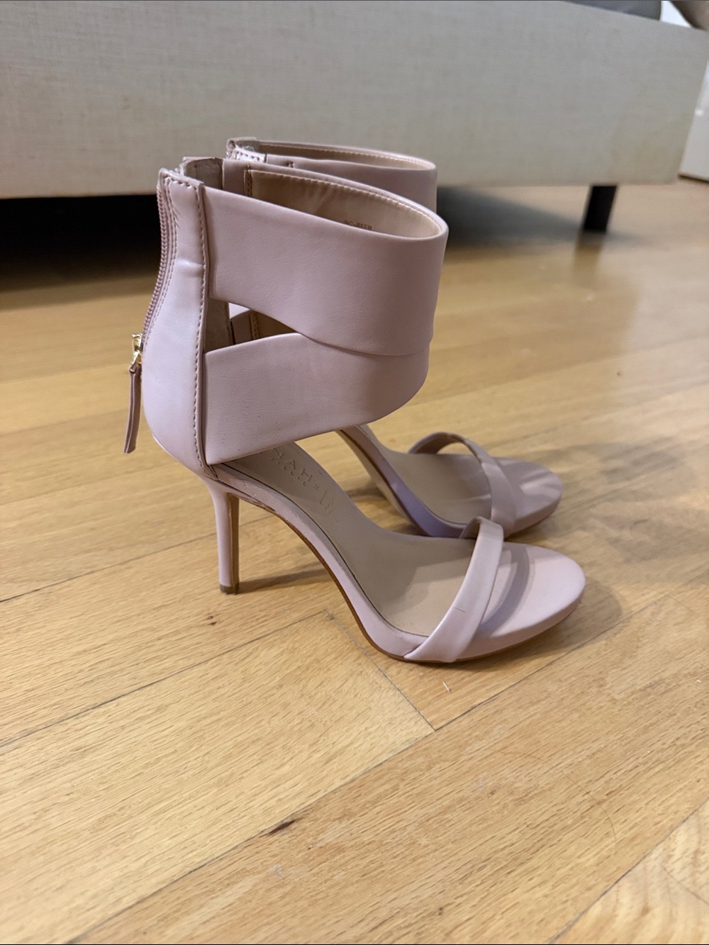 INC International Concepts Blush Ankle-Strap Stiletto Sandals